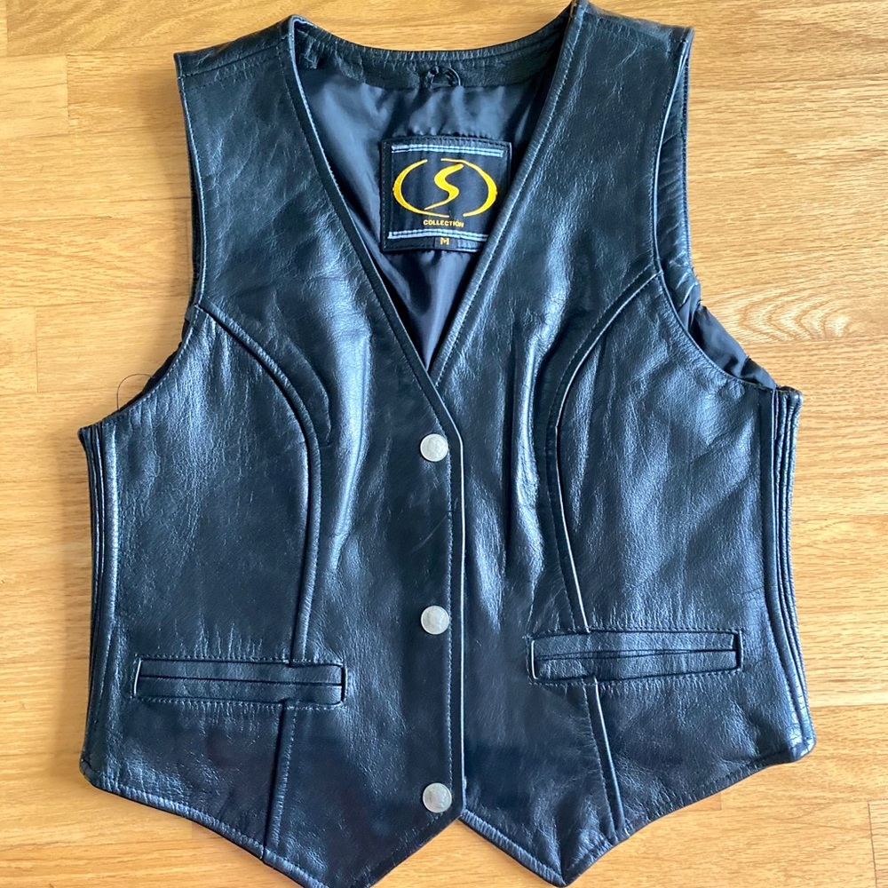 Leather Motorcycle Vest